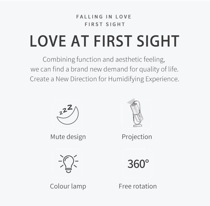 Magic Shadow USB Air Humidifier For Home With Projection Night Lights Ultrasonic Car Mist Maker Mini Office Air Purifier