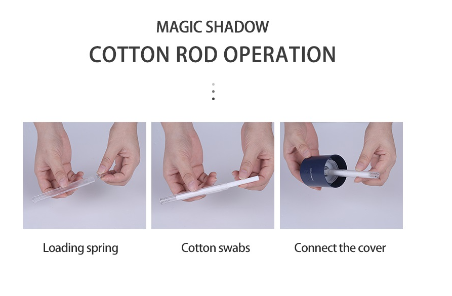 Magic Shadow USB Air Humidifier For Home With Projection Night Lights Ultrasonic Car Mist Maker Mini Office Air Purifier