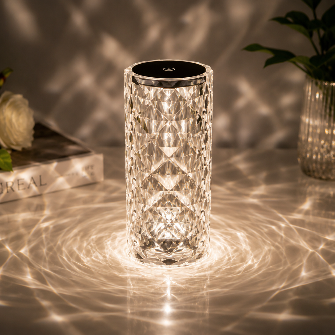 LED Crystal Table Lamp