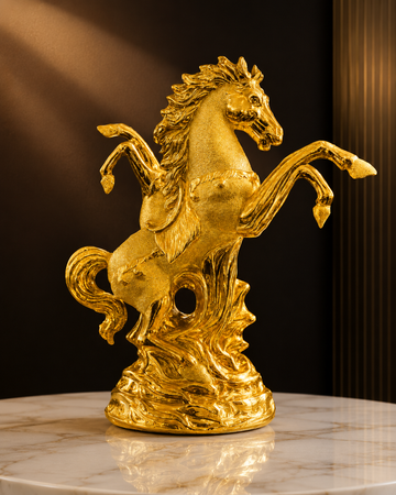 Twin Horses Sculpture