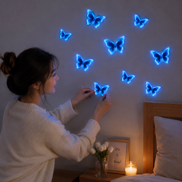 Glow-in-the-Dark Butterfly Wall Stickers