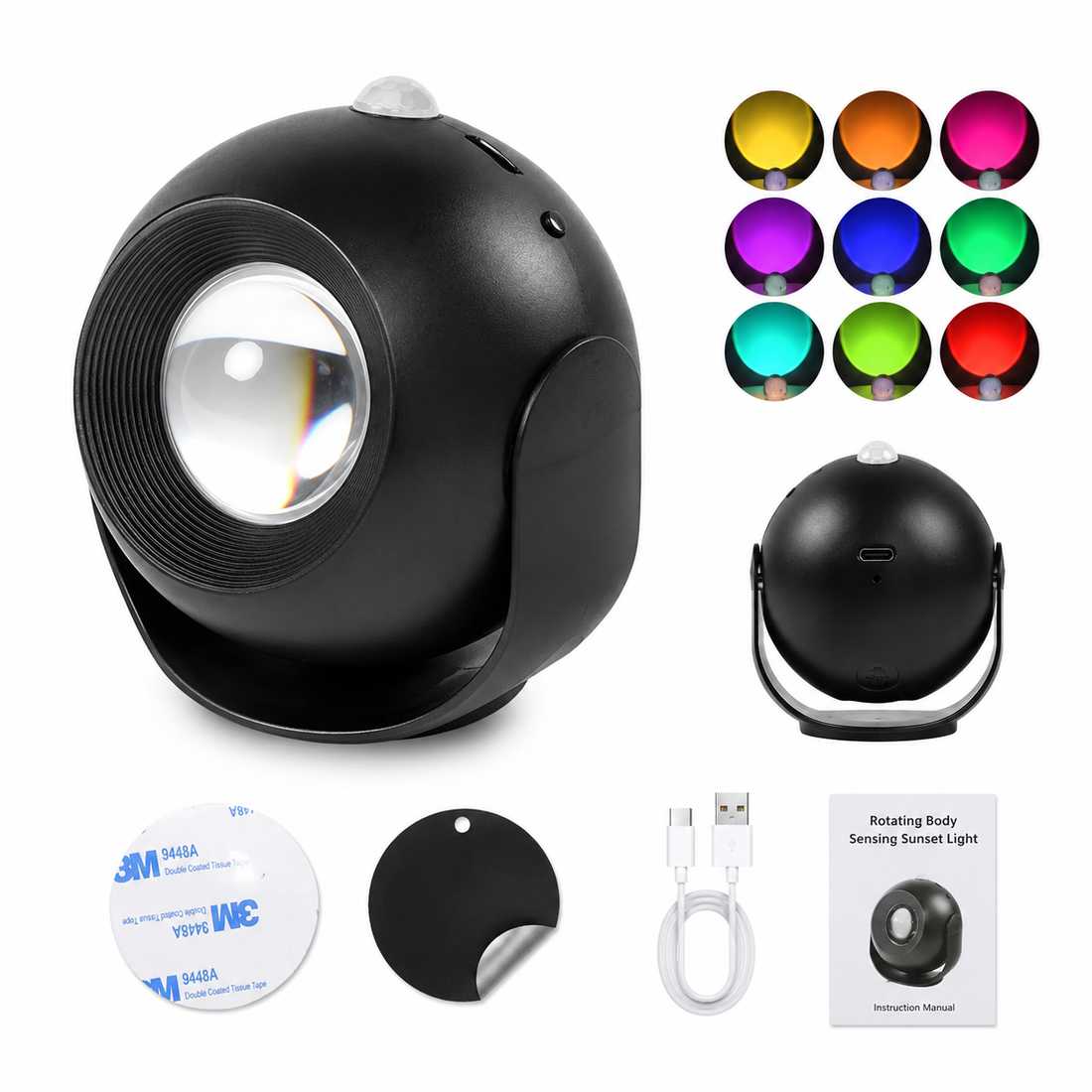 Rotating Body Sensing Sunset Light