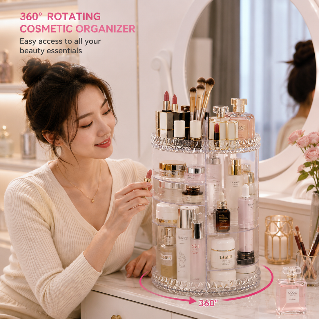 Rotating Cosmetic Organizer