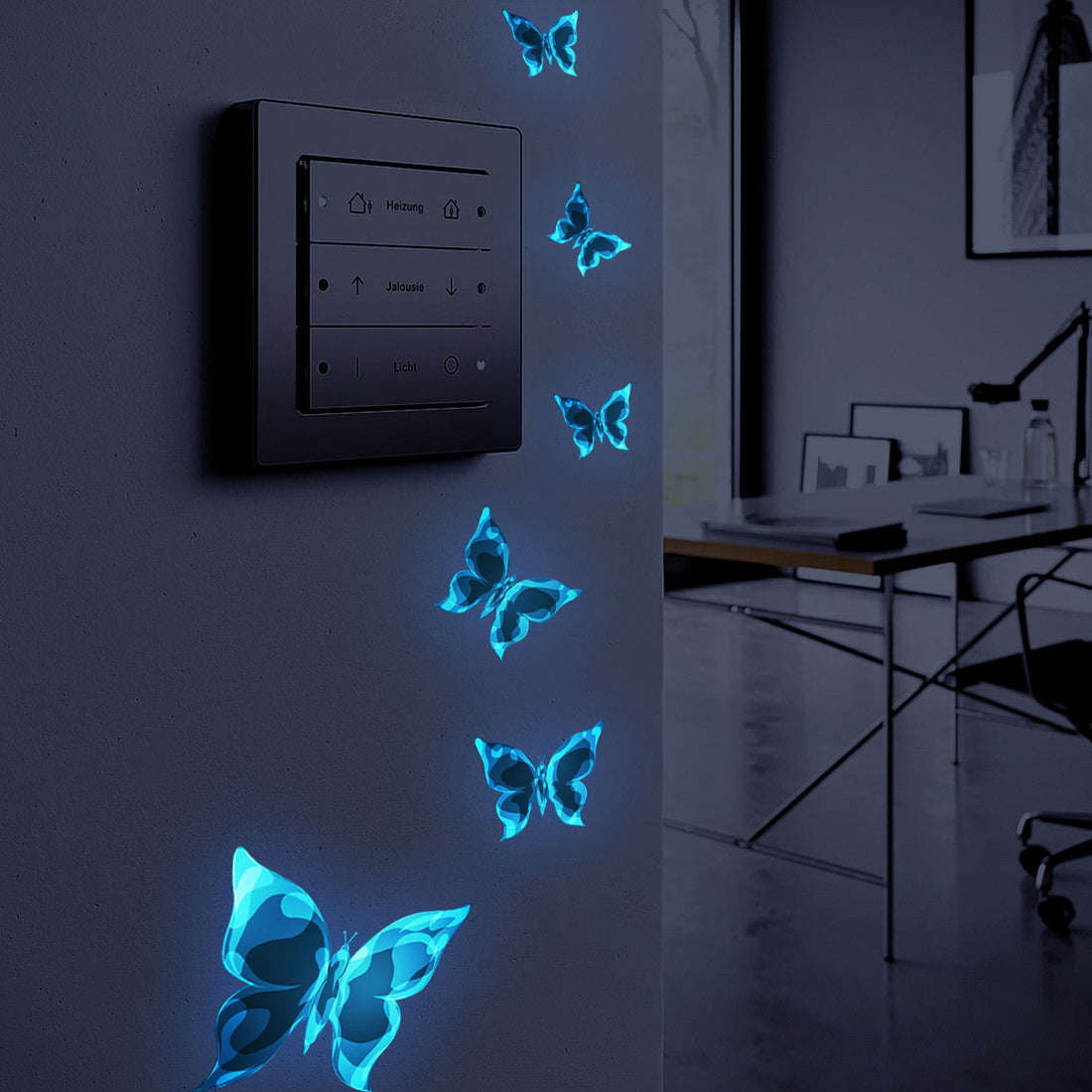 Glow-in-the-Dark Butterfly Wall Stickers
